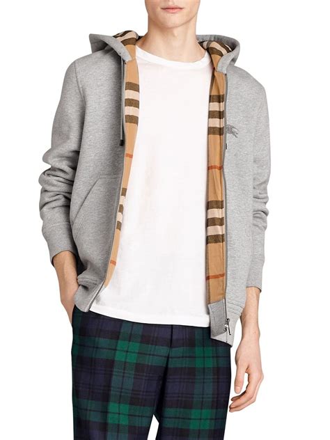 burberry mens sweatshirt|Burberry zip up hoodie men.